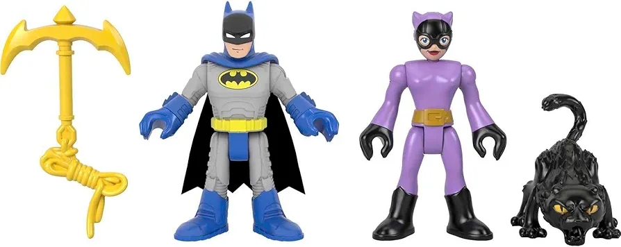 Fisher-Price Imaginext DC Super Friends Batman & Catwoman Figure Set for Preschool Kids Ages 3 to 8 Years