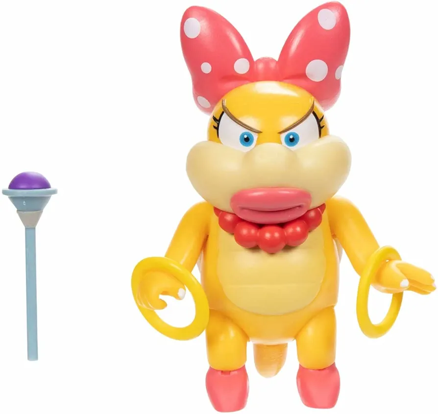 SUPER MARIO World of Nintendo 4 inch Scale Wendy Koopa with Wand 41543