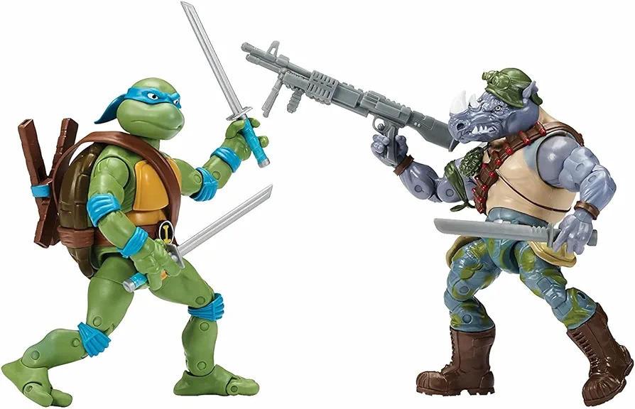 Teenage Mutant Ninja Turtles Leo vs. Rocksteady 2 Pack