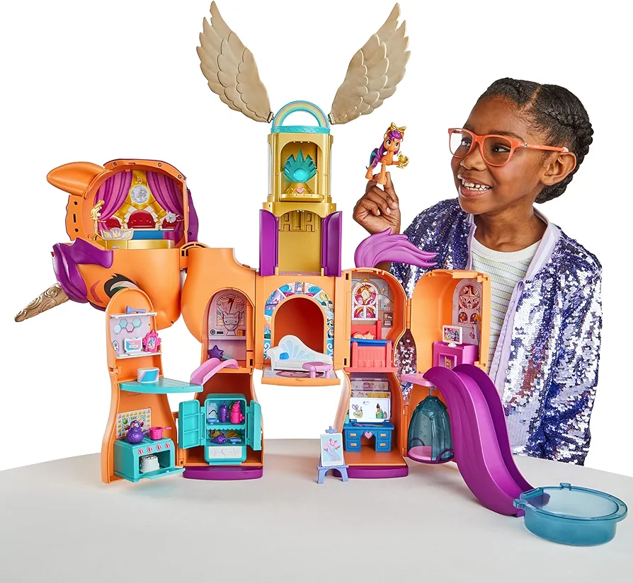 My Little Pony Toys, Sunny's Playset Reveal, 25-Inch-Tall Transforming Doll Playsets and Interactive Toys for 5 Year Old Girls & Boys (Amazon Exclusive)