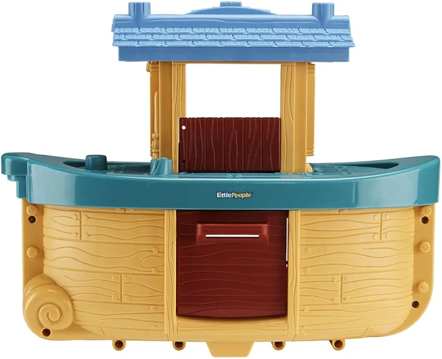 Fisher-Price Replacement Part Little-People Noah's Ark Playset - BMM06 - DKV14 ~ Replacement Yellow Ark ~ Removable Top and Ramp ~ Works with Other Sets ~ Children's Bible Story, Zoo and Wildlife