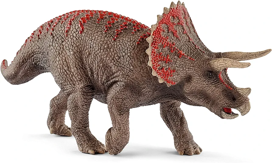 Schleich Dinosaurs Realistic Triceratops Dinosaur Figure - Authentic and Highly Detailed Prehistoric Jurassic Dino Toy, Highly Durable for Education and Fun for Boys and Girls, Ages 4+