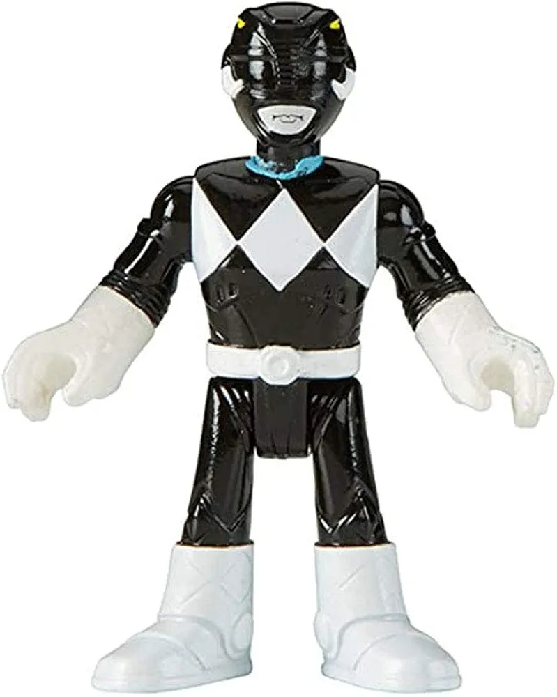 Imaginext Replacement Figure Power Rangers Playset CHH57 - Black Ranger and Blue Ranger ~ Replacement Black Ranger Zachary Taylor, Black, White