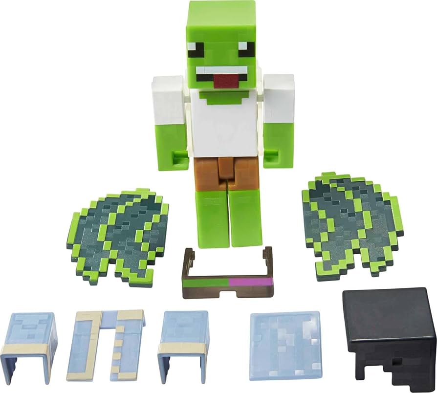 Mattel Minecraft Creator Series Party Shades Figure, Collectible Building Toy, 3.25-inch Action Figure with Accessories, Gift for Ages 6 Years & Older