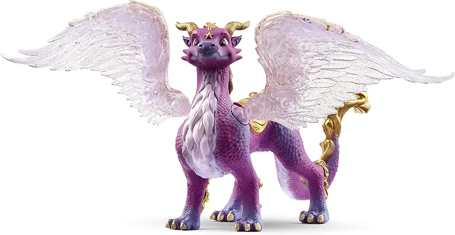 Schleich Bayala Nightsky Dragon - Fantasy Mythical Dragon Creature Toy Figurine with Wings and Glittering Scales for Boys and Girls, Birthday Gift for Kids Age 5+