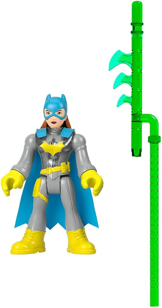 Replacement Part for Imaginext Playset Inspired by DC Superfriends - HGX97 ~ Replacement Poseable Batgirl Figure and Green Battle Accessory ~ Lights Up When Placed on Special Backpack