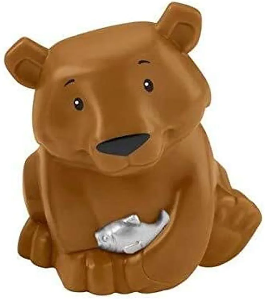 Replacement Part for Fisher-Price Little People Safari Animal Friends Playset - GFL22 - Replacement Brown Bear Figure