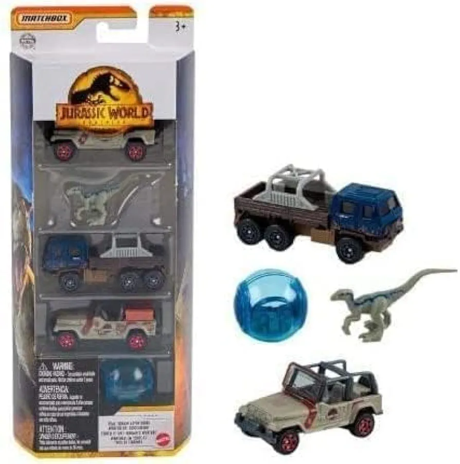 Matchbox Jurassic World 5 Pack Dominion (Total Terrain Adventures)