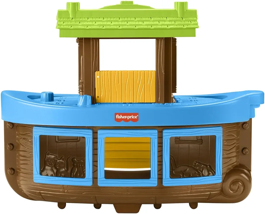 Replacement Part for Fisher-Price Little People Noah's Ark Playset - HNG03 ~ Replacement Plastic Ark with Removable Top ~ Works with Other Sets Too ~ Children's Bible Story Playset Figure