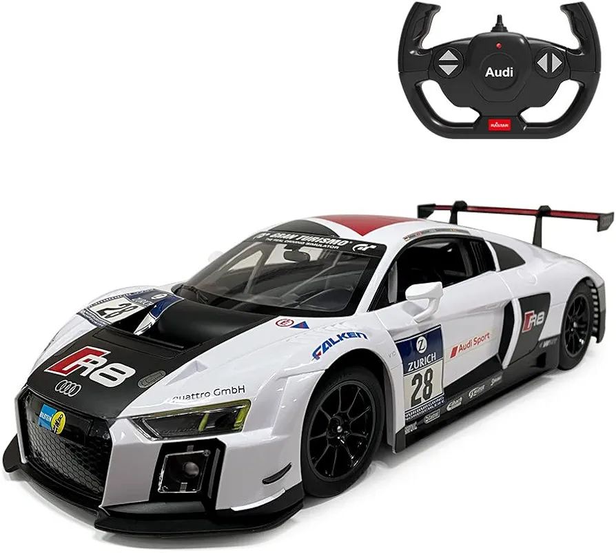 RASTAR Audi RC Car, 1/14 Audi R8 Performance Model Toy Car Sports Racing Remote Control Car for Adults Boys Girls Kids