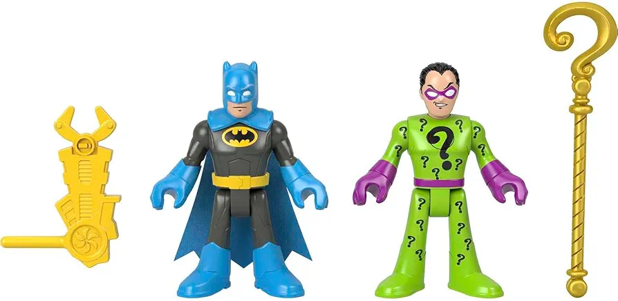 Fisher-Price Imaginext DC Super Friends Batman & The Riddler Figure Set for Preschool Kids Ages 3 to 8 Years