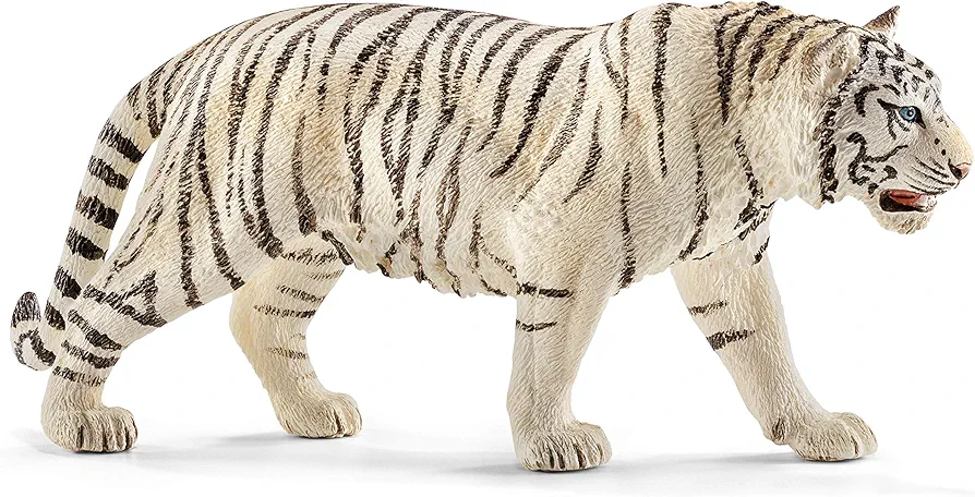 Schleich Wild Life Realistic White Tiger Figurine - Authentic and Highly Detailed Wild Animal Toy, Durable for Education and Fun Play for Kids, Perfect for Boys and Girls, Ages 3+