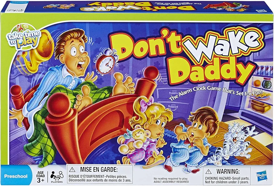 Hasbro Gaming Don't Wake Daddy Preschool Board Game for Kids Ages 3 and Up (Amazon Exclusive)