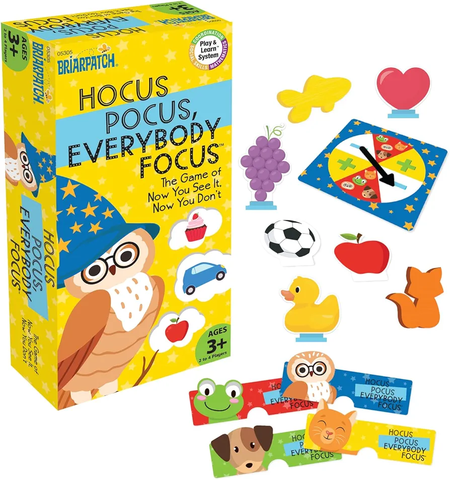 Briarpatch | Hocus Pocus Everybody Focus Game, School Readiness Game for Preschool, Travel-Friendly, Early Learning Activity for Kids, Back to School, Kid's Gift, Ages 3+