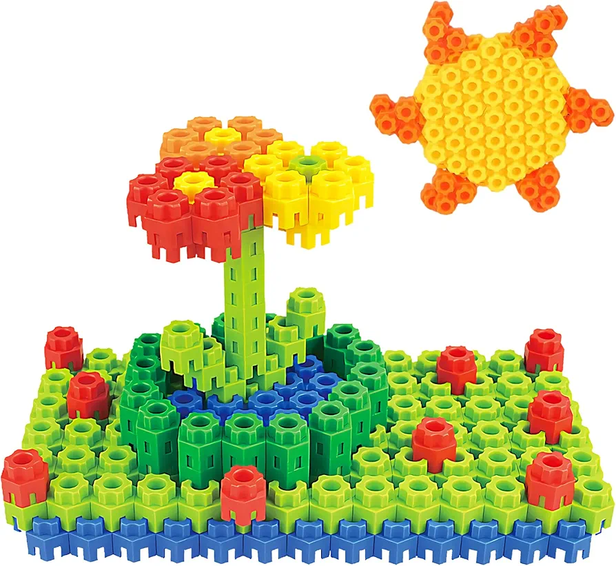 Hexagonal Building Blocks 160 Piece, STEM Toys Building Sets Kids Building Toys for 5+ Year Old Boys Girls, Educational Kids Toys Connecting Toys Preschool Classroom Must Haves Birthday Gifts