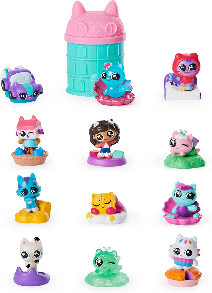 Gabby's Dollhouse, Meow-mazing Mini Figures 12-Pack (Amazon Exclusive), Kids Toys for Ages 3 and up