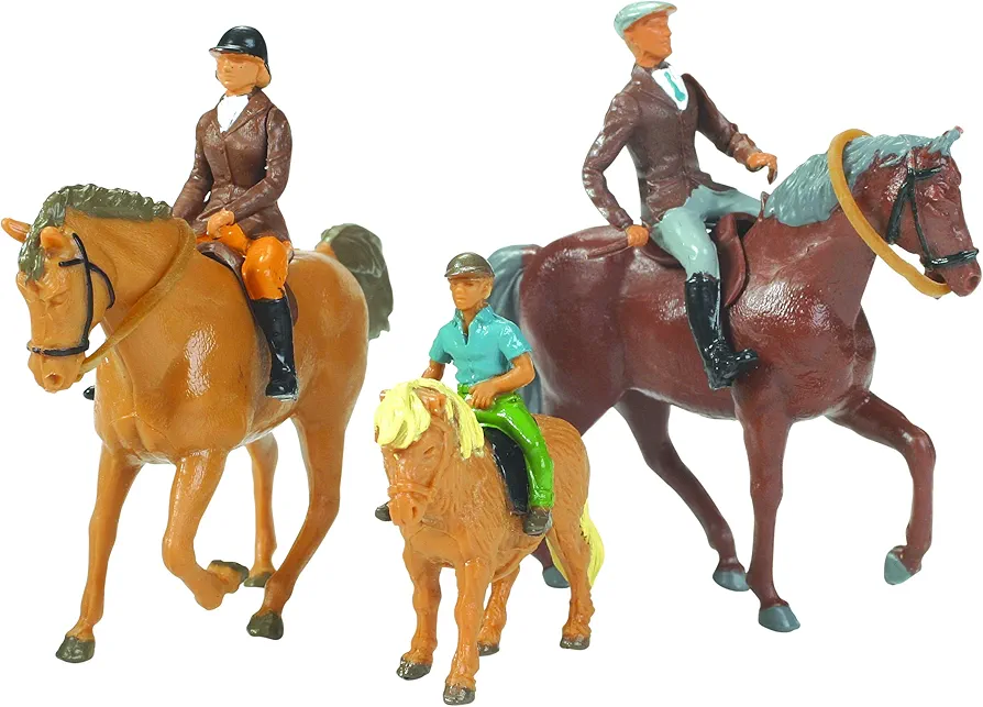 Britains 1:32 Horses and Riders Animal Figures, Collectable Toy Farm Accessory, Farm Set Accessory Compatible with 1:32 Scale Farm Animals, Suitable for Collectors & Children 3 Years +, 152157