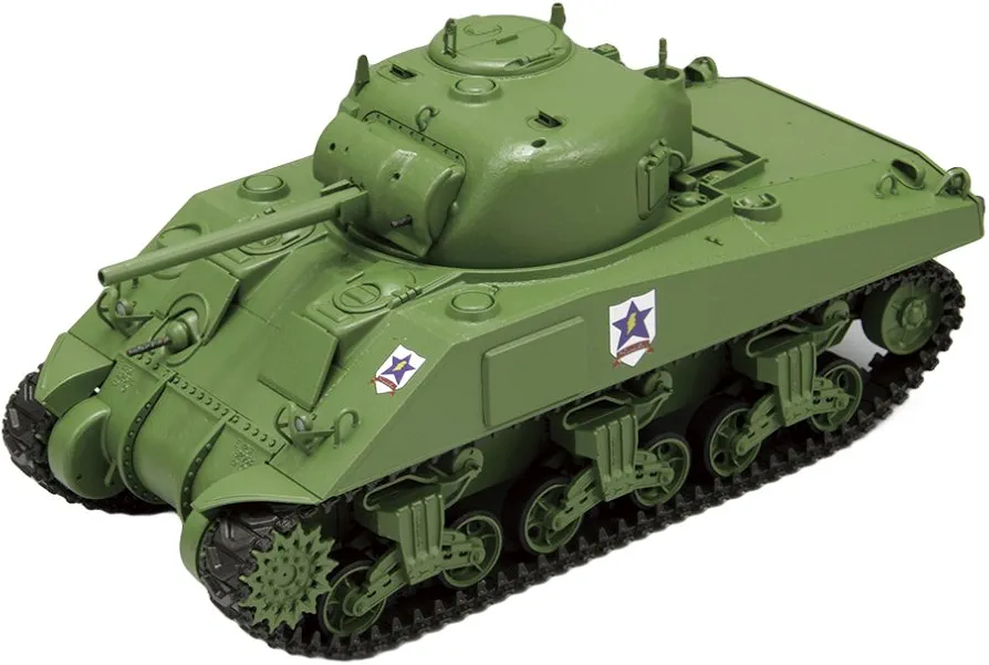 1/35 Girls und Panzer Sanders university-affiliated high school M4 Sherman 75mm gun-mounted