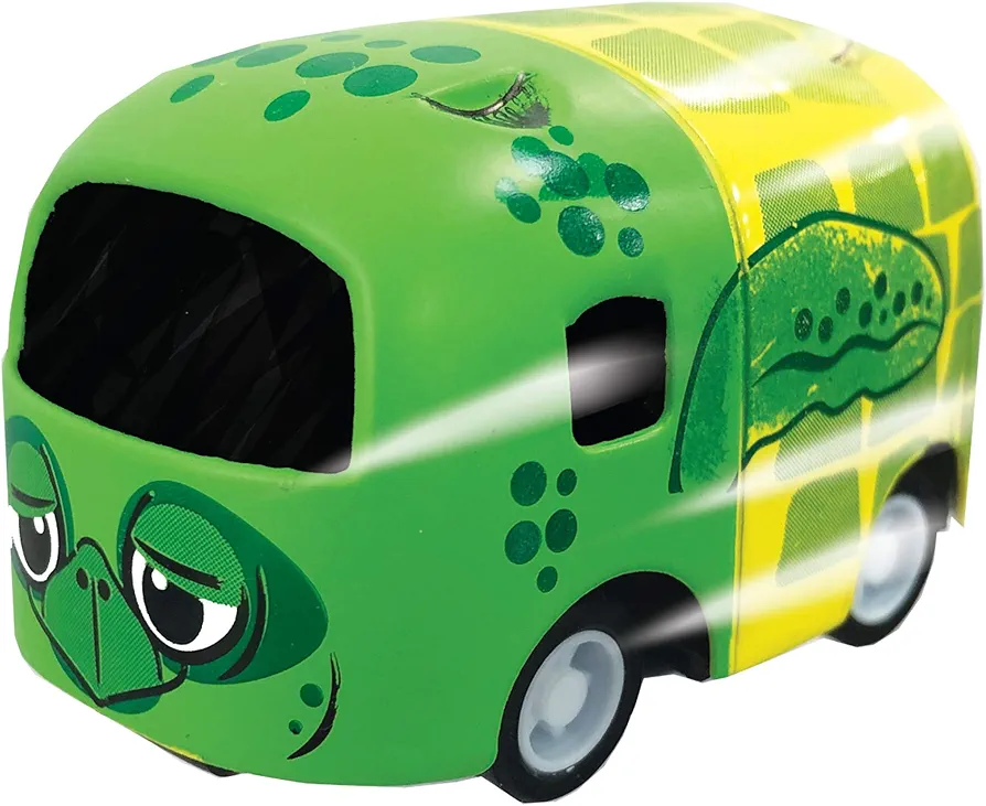 Deluxebase Cutie Critters - Turtle from Pull Back Action Dicast Small Car for Kids. Sea animal toy cars That make fantastic turtle gifts