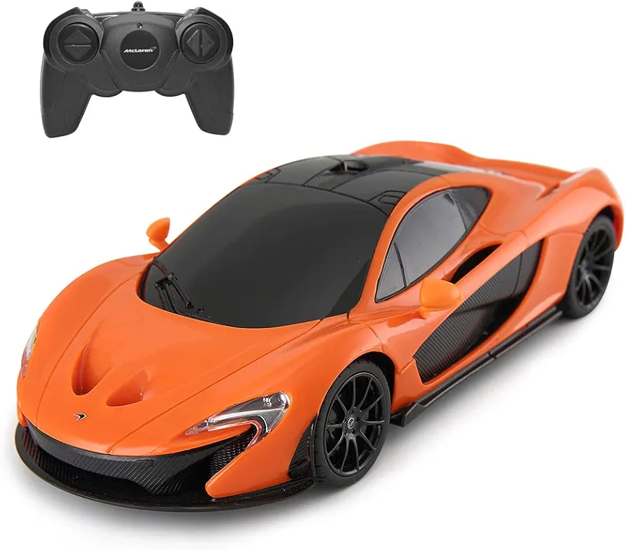 RASTAR RC Car | 1:24 Scale McLaren P1 Remote Control Toy Car, R/C Model Vehicle for Kids – Orange