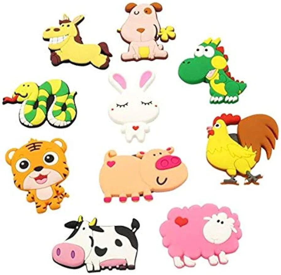 Refrigerator Magnets Toddlers Farm Animal Fridge Magnets for Kid Girls Boys Whiteboard Educational Magnetic Toys for Preschool Learning