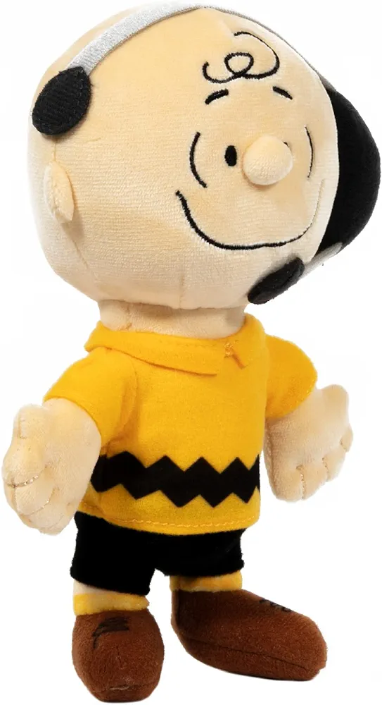 JINX Official Peanuts Collectible Plush Charlie Brown, Excellent Plushie Toy for Toddlers & Preschool, Mission Control NASA, Snoopy Team