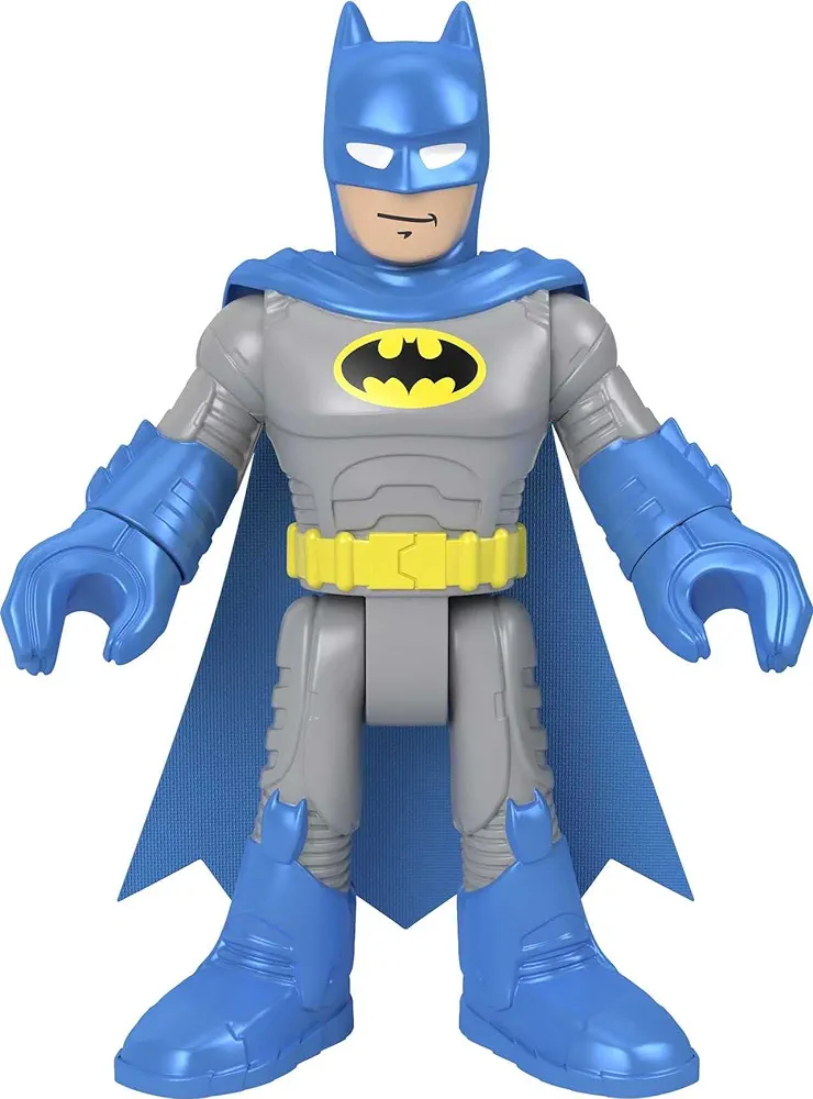 Fisher-Price Imaginext DC Super Friends Batman XL - Blue, extra-large figure with fabric cape for preschool kids ages 3-8 years