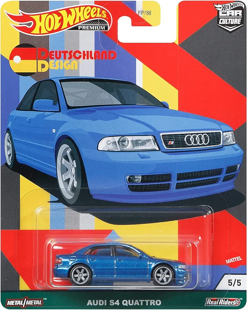 Hot Wheels Car Culture Deutschland Design Audi S4 Quattro GRJ69