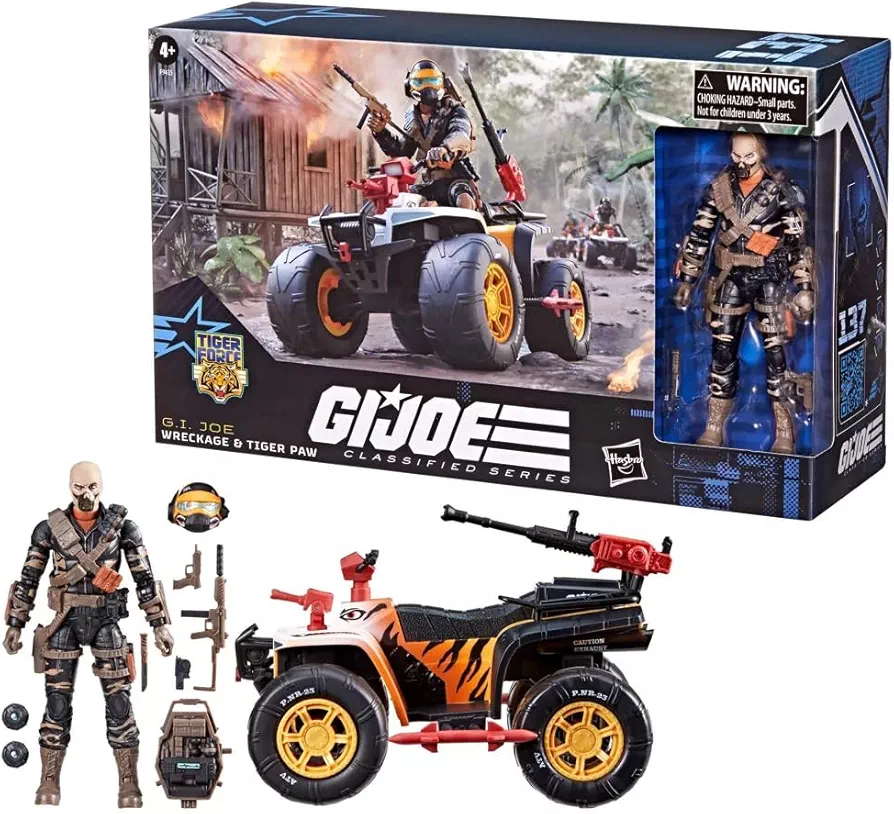 G.I. Joe Classified Series Tiger Force Wreckage Action Figure and Tiger Paw ATV - Exclusive