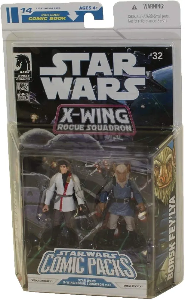 Star Wars Comic Packs: Star Wars #32 - Wedge Antilles and Borsk Feylya Action Figures