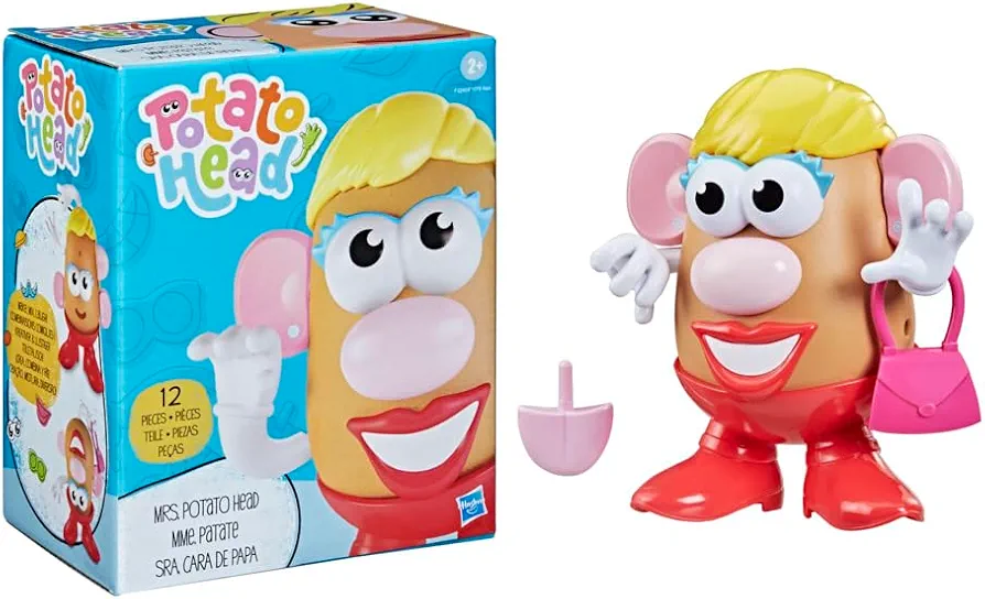 Mr Potato Head Mrs. Potato Head Classic Toy For Kids Ages 2 and Up, Includes 12 Parts and Pieces to Create Funny Faces