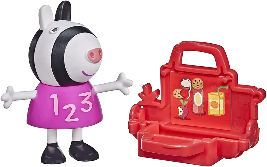 Peppa Pig Peppa’s Adventures Peppa’s Fun Friends Preschool Toy, Zoe Zebra Figure, Ages 3 and Up