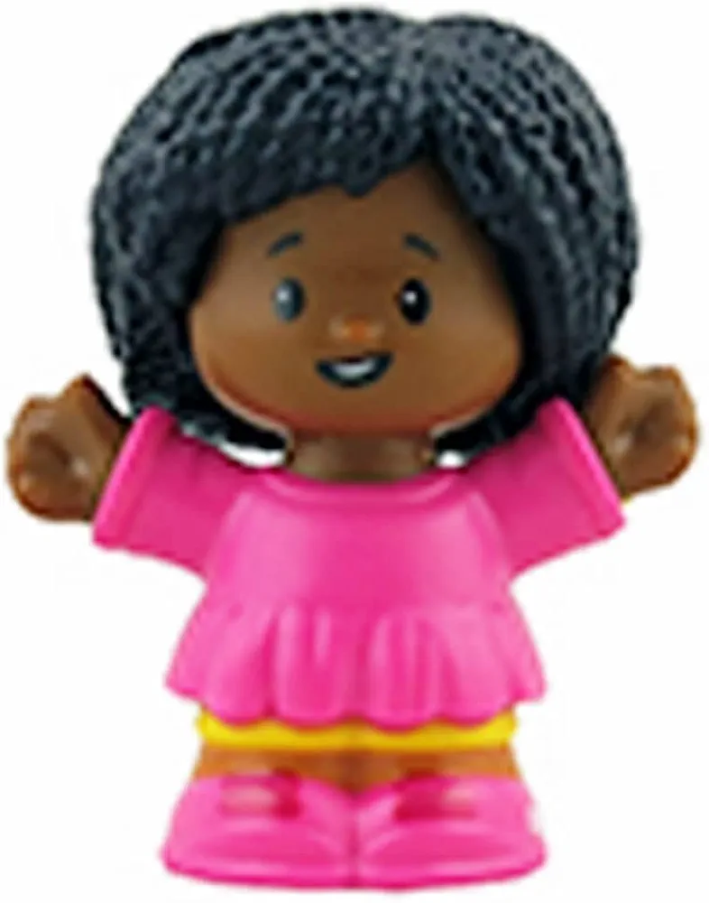 Replacement Figure for Fisher-Price Little People Friends Together Playhouse - GWD31 ~ Little Girl Figure Wearing a Pink Dress