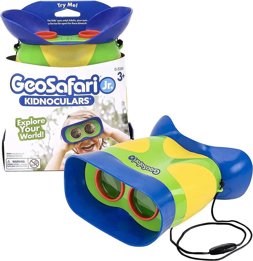 Educational Insights GeoSafari Jr. Kidnoculars - Binoculars for Kids Ages 3+, STEM and Outdoor Toys for Toddlers, Gifts for Toddlers