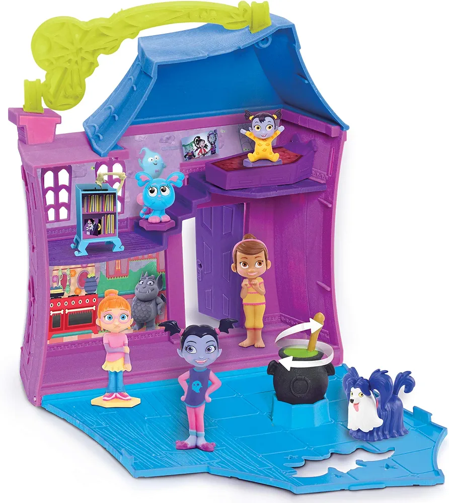 Vampirina Sleepover Stow N’ Go Playset Slumber Pty, Multicolor