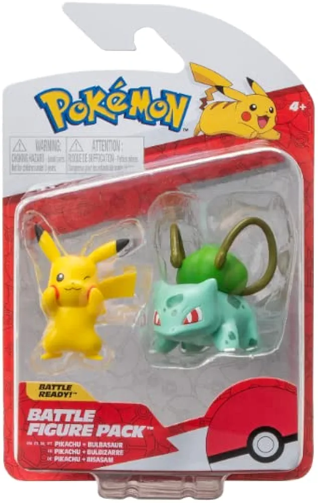 Pokemon - Battle Figure 2 PK Bulbasaur and Pikachu