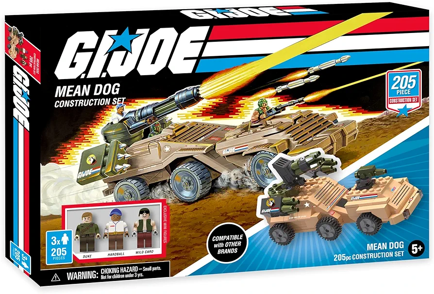 G. I. Joe GI Joe Mean Dog Military Vehicle Toy Construction Set (205 Total Pieces)