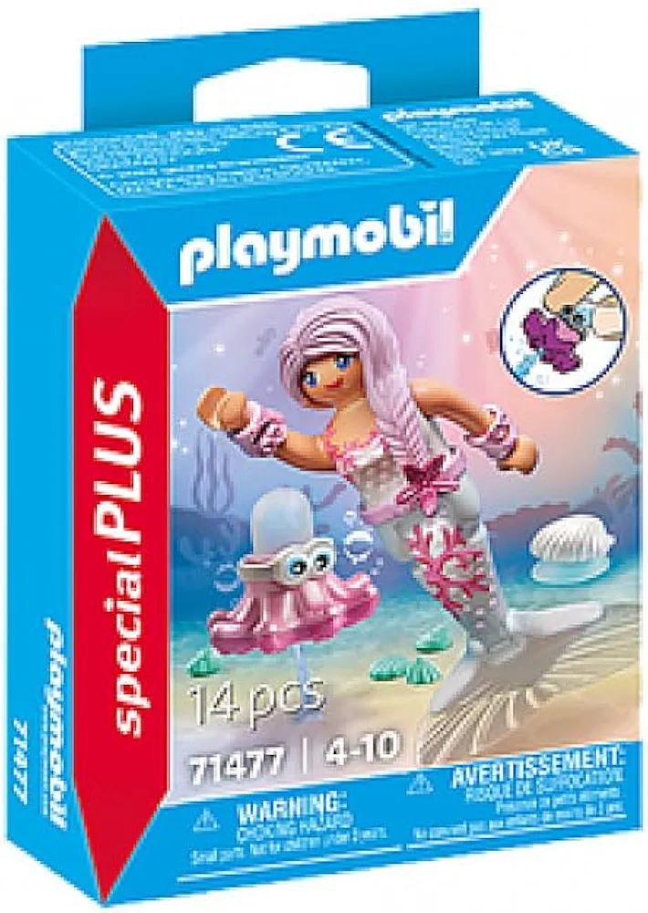 PLAYMOBIL Special Plus 71477 Mermaid with Spray Octopus from 4 Years