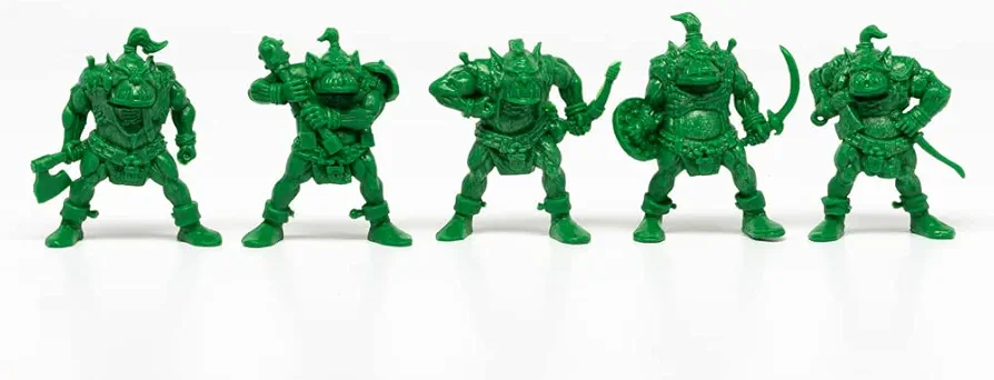 Creature Mini Action Figure Playset- Orcs Mutants 2 ʺ Fantasy Figures - XL 1/32nd Scale DND 5 pcs Characters Accessories RPGs and Soldiers