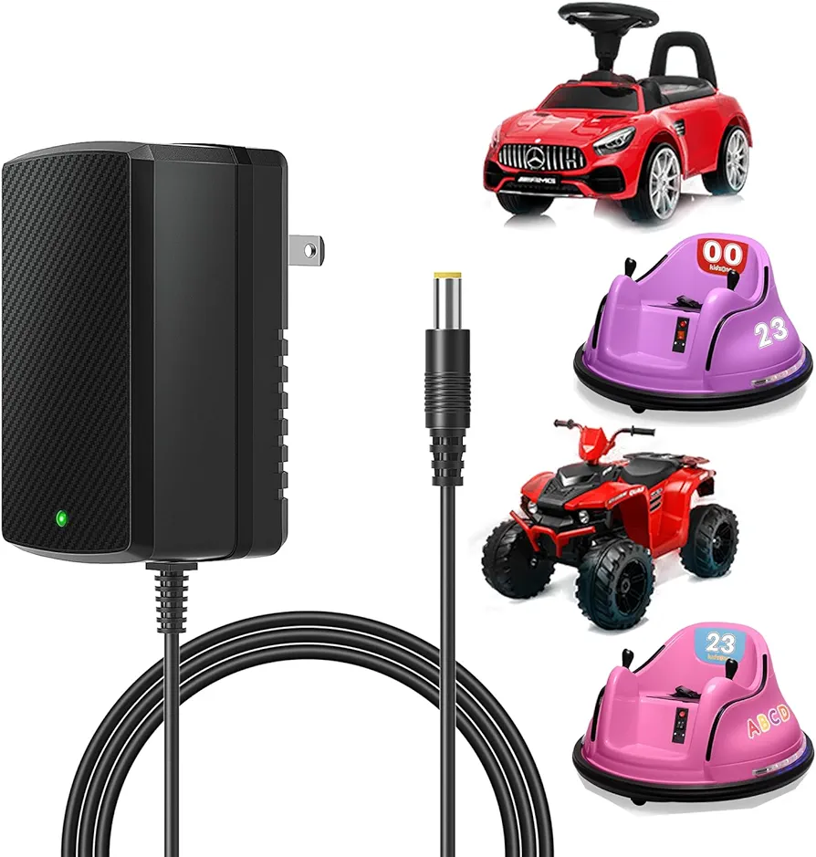 6V Charger for Kids Ride On Car Toys Best Choice Products Wrangler SUV Kid Trax Dynacraft Bumper Kidzone Jeep Tractor 6 Volt Universal Battery Charger