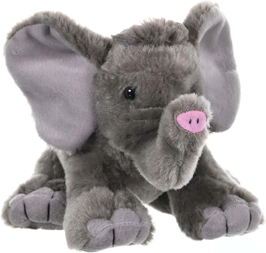 African Elephant Baby Stuffed Animal, Plush Toy by Wild Republic, Gifts for Kids, Cuddlekins 8 Inches