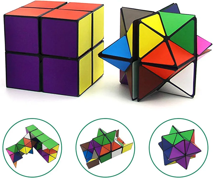 Star Cube Magic Cube Set, 2 in 1 Yoshimoto Cube for Kids and Adults, Toy for Boys and Girls Ages 8-12