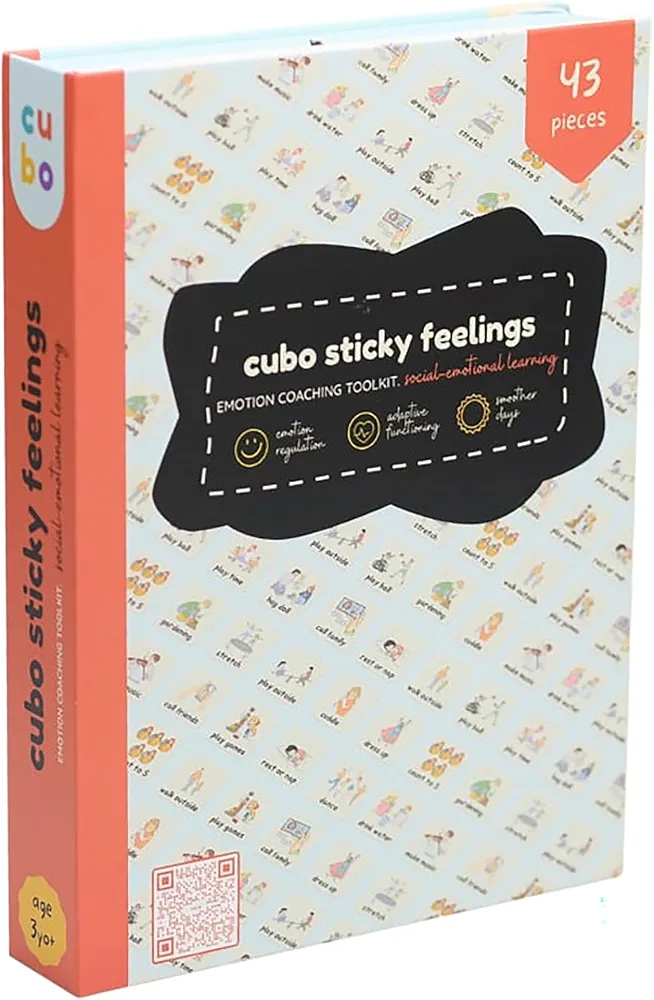 Cubo: Sticky Feelings - Emotion Coaching Toolkit, Preschoolers Hands-On Learning, Childhood Education, Develop Coping Skills, Kids & Toddlers Ages 3+