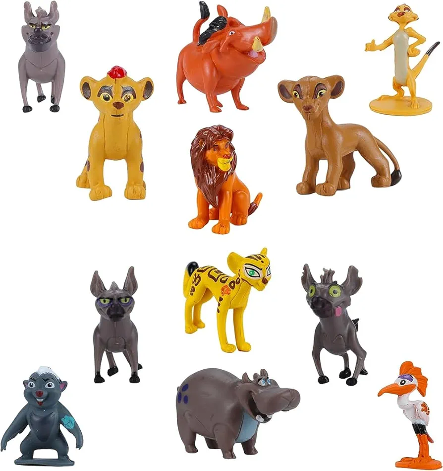 The Lion King - Action Figures Toys, Tales of Mufasa & Simba Perfect The Lion King, 1-2.3 inches Mini Figurines Toy Set 12PCS