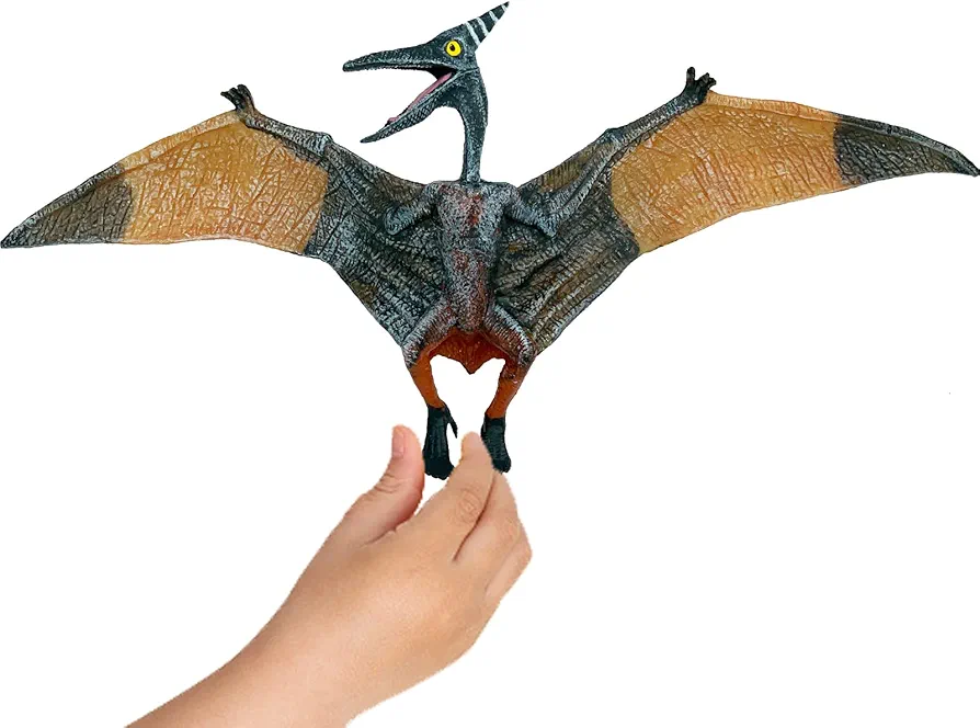 Gemini&Genius Pterodactyl Dinosaur Toys, Flying Dinosaur Figurine, Pteranodon Toys, Pterosaur Model Great Gifts and Cake Toppers or Kid