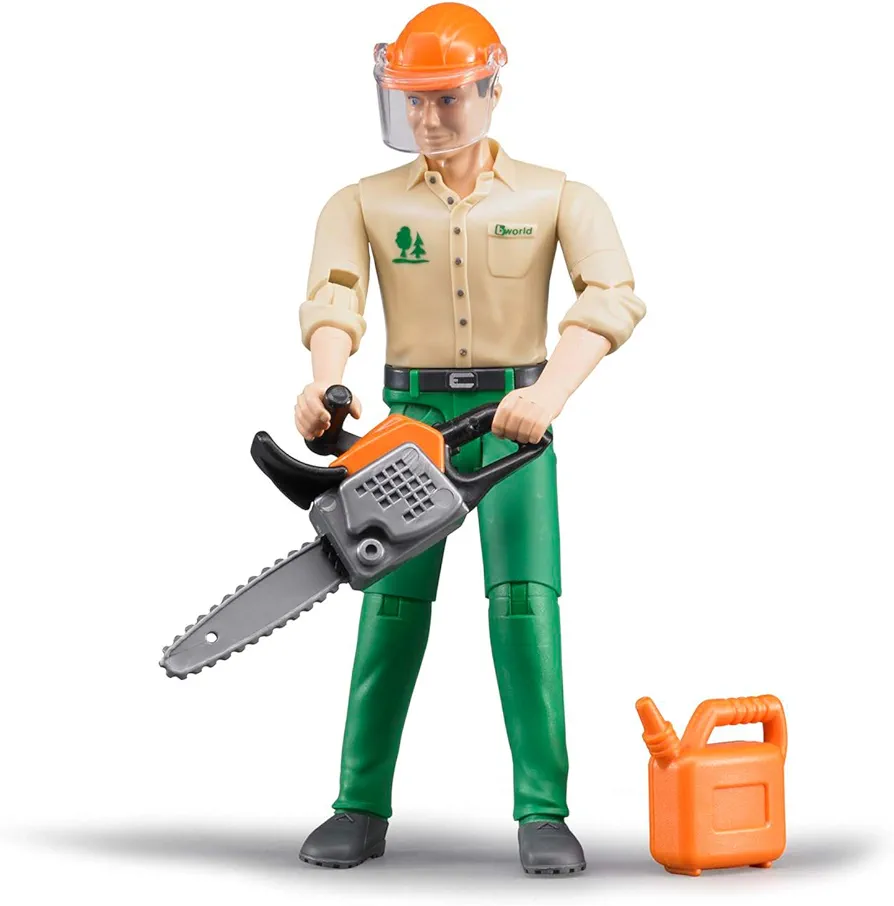 Bruder Toys Logging Man with Accessories