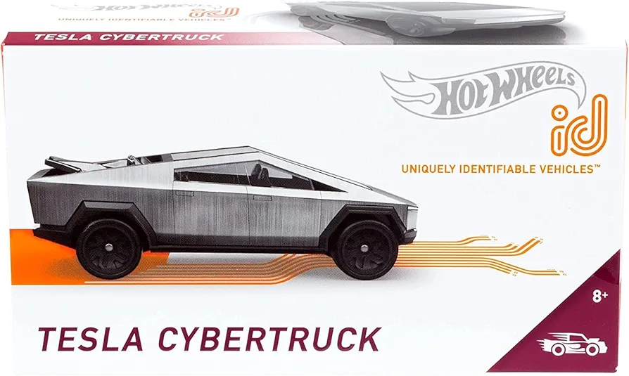 Hot Wheels id Vehicles Embedded NFC Chip Uniquely Identifiable 1:64 Scale Ages 8 and Older,Silver Color