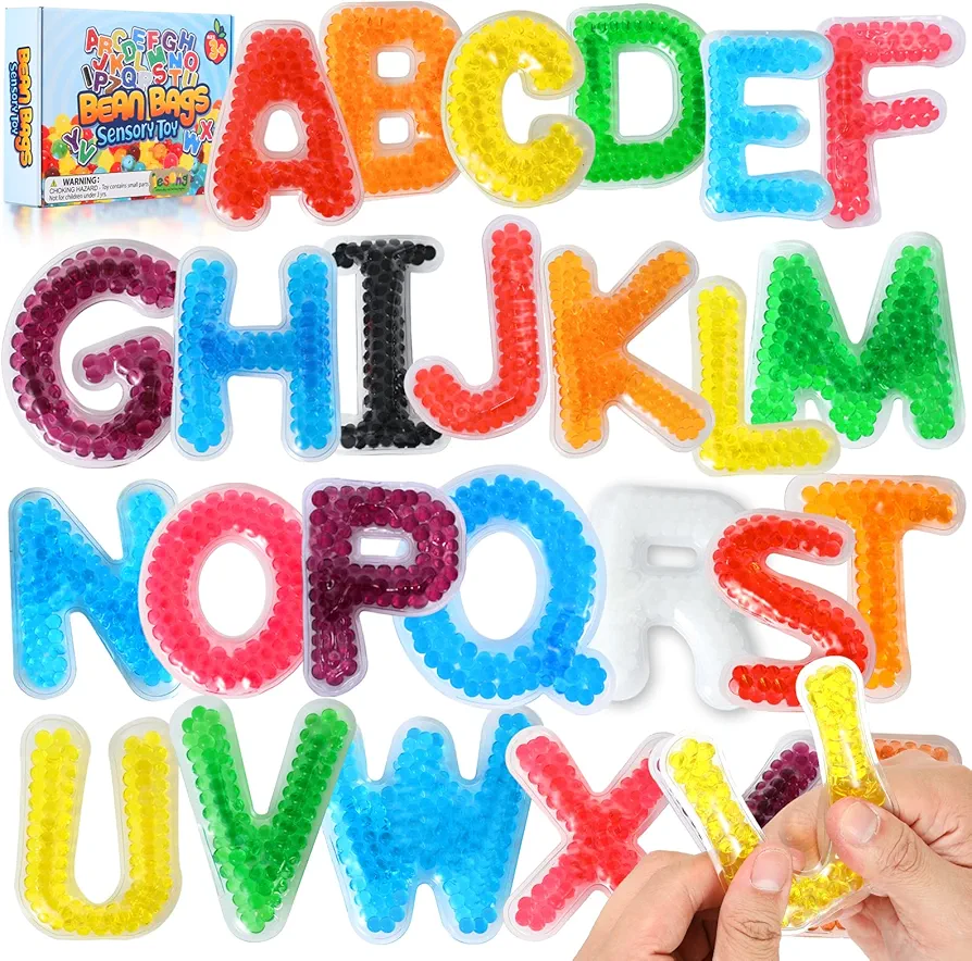 LESONG Alphabet Letters Sensory Toys: ABC Learning Educational Montessori Toys, Fidget Sensory Toys for Autistic Anxiety Relief