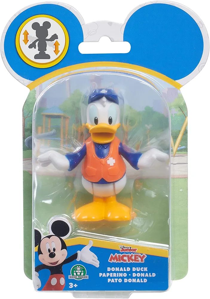 Just Play Disney Junior Mickey Mouse Movable Collectible Figure 1 Pack Paramedic Donald 5 cm from 3 Years