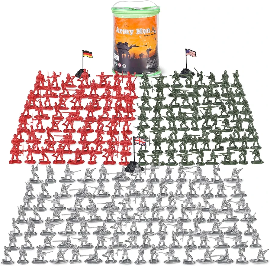 Plastic Army Men Toys for Boy 300 PCS, Little Toys Soldiers Army Guys Action Figures for Kids Boys Girls